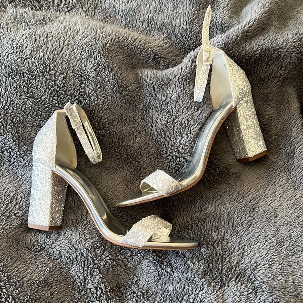 Sparkly Block Sandal - image 1